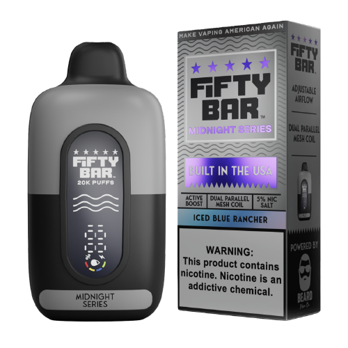 FIFTY BAR X MIDNIGHT SERIES 20K DISPOSABLE (5CT DISPLAY)