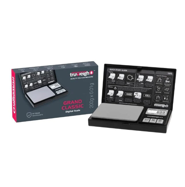 TRUWEIGH GRAND CLASSIC DIGITAL SCALE 200G X 0.01G - BLACK (GCL-200-01-BK)