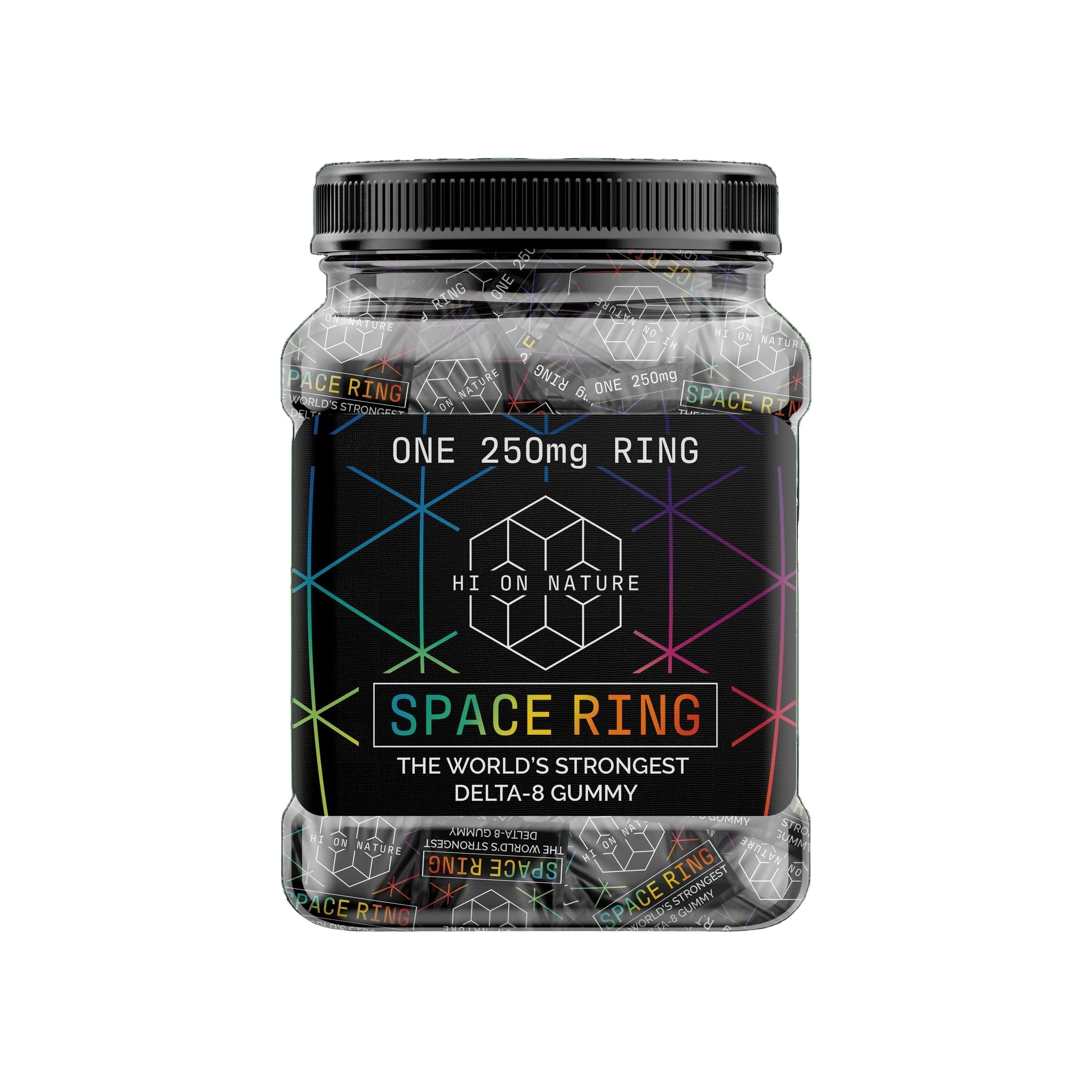 HI ON NATURE SPACE RING 250MG DELTA-8 SINGLE GUMMY 50CT/JAR