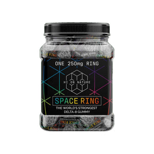 HI ON NATURE SPACE RING 250MG DELTA-8 SINGLE GUMMY 50CT/JAR