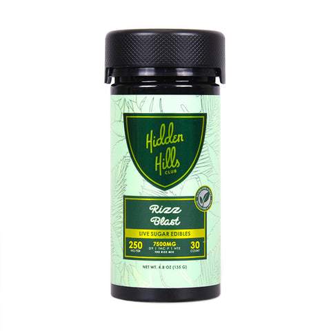 HIDDEN HILLS LIVE SUGAR D9 + THC-P + HTE 7500MG GUMMIES 30CT/JAR