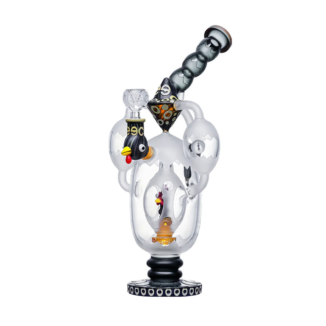 CHEECH 14.5in "ROOSTER IN A EGG" DESIGN WATER PIPE