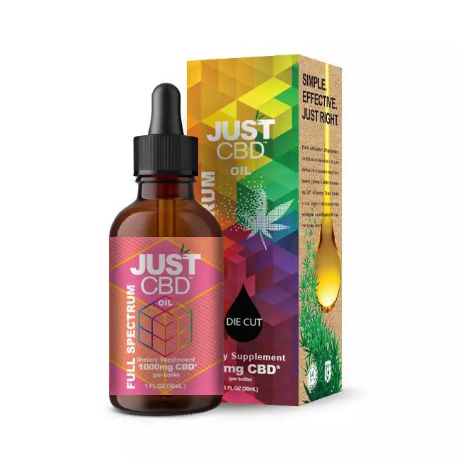 JUST CBD 1000MG OIL TINCTURE  FULL SPECTRUM OIL