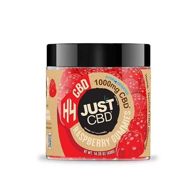 JUST CBD HYDROGENATED CBD (H4) GUMMY JAR 1000MG | RASPBERRY