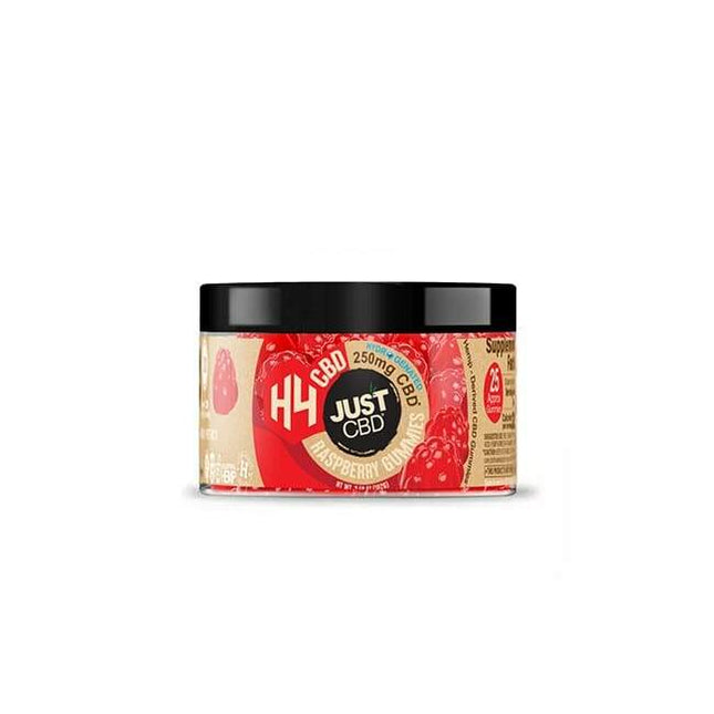 JUST CBD HYDROGENATED CBD (H4) GUMMY JAR 250MG | RASPBERRY Default Title 696831886205