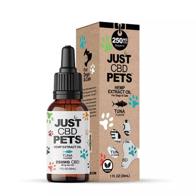 JUST CBD PETS TINCTURE 250MG BOTTLE TUNA 696831877180