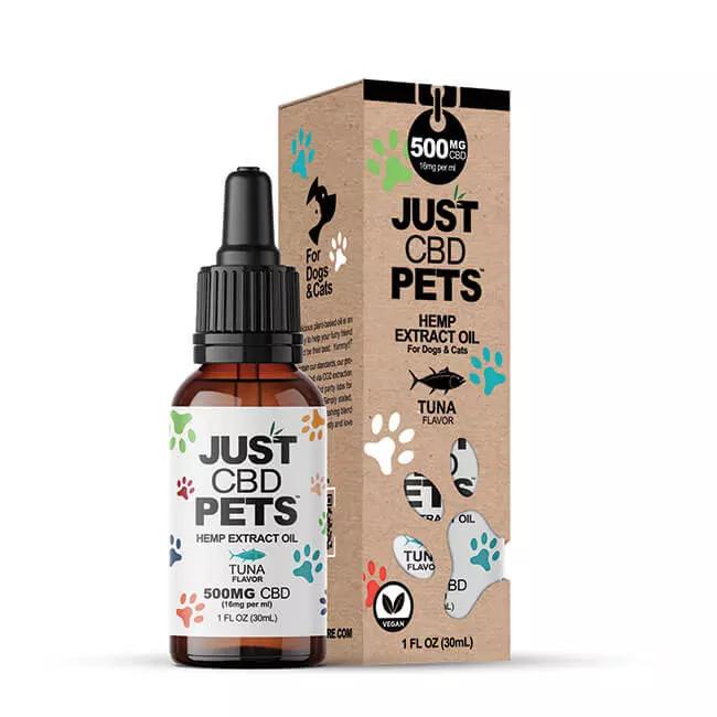 JUST CBD PETS TINCTURE 500MG BOTTLE TUNA 696831877197
