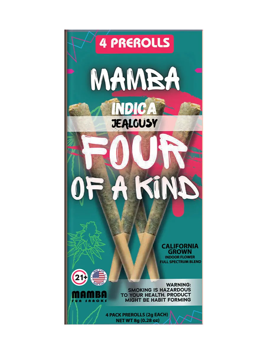 SAMBA FOUR OF A KIND 2G THC-A PRE ROLLS (4CT/PACK, 8G/PACK)