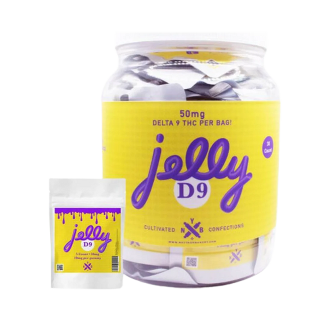 JELLY 1500MG D9 GUMMY JAR (30PK/JAR) | MIXED FRUIT