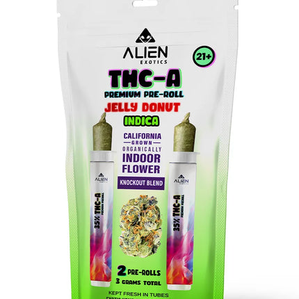 ALIEN EXOTICS THCA PRE-ROLL KNOCKOUT BLEND (2X1.5G EACH)