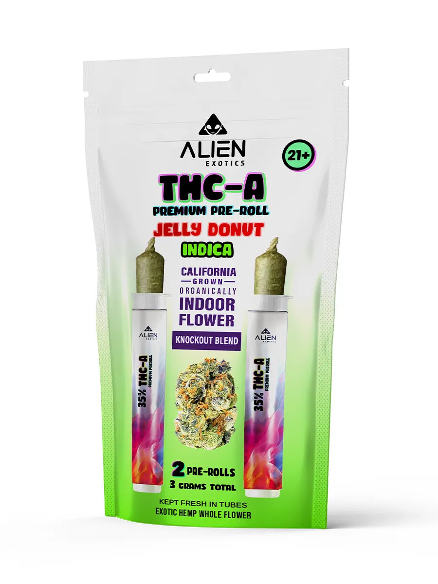 ALIEN EXOTICS THCA PRE-ROLL KNOCKOUT BLEND (2X1.5G EACH)