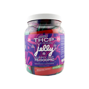JELLY HIGH POTENCY THCP LIVE ROSIN GUMMY JAR 75,000MG (30 BAG PER JAR | 2500MG PER BAG) | ASSORTED FLAVORS