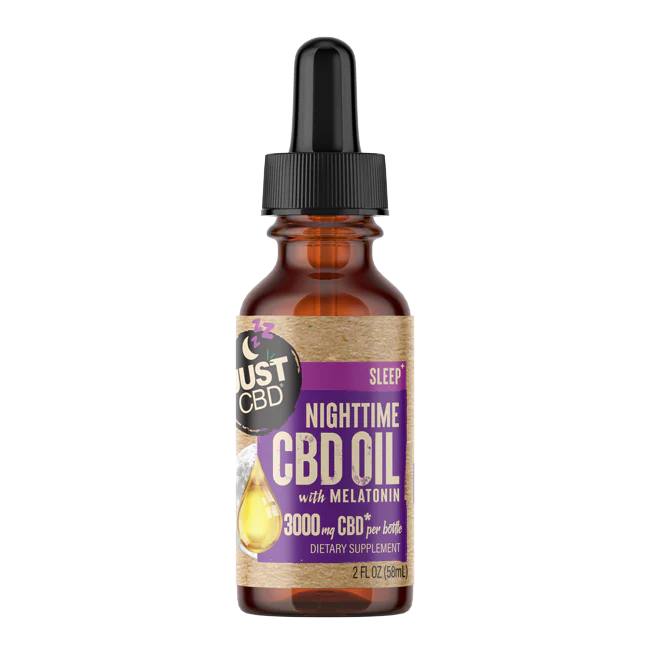 JUST CBD 3000MG NIGHT TIME OIL TINCTURE FULL SPECTRUM