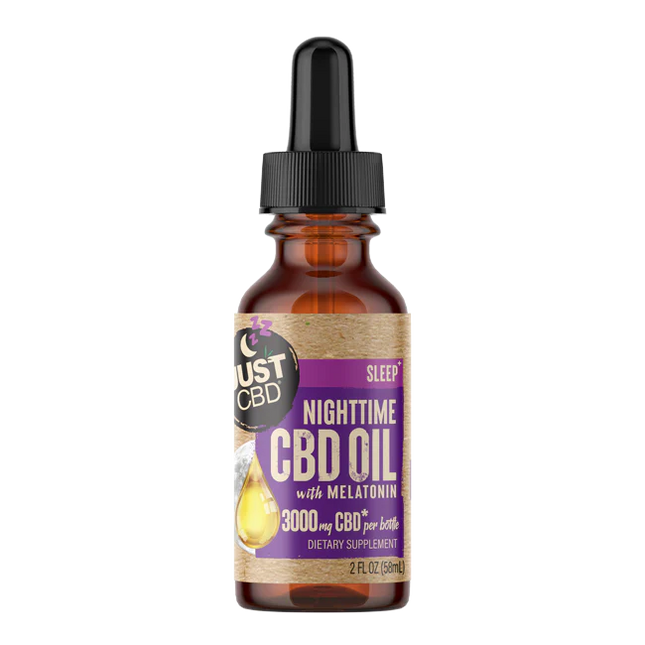 JUST CBD 3000MG NIGHT TIME OIL TINCTURE FULL SPECTRUM