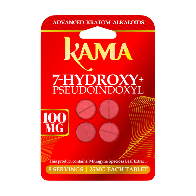 KAMA 7-HYDROXY + PSEUDO 25MG TABLET (4CT PACK)