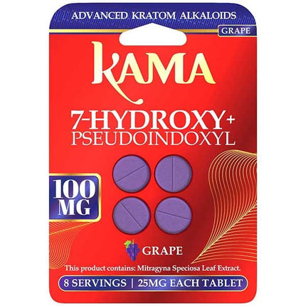 KAMA 7-HYDROXY + PSEUDO 25MG TABLET (4CT PACK)