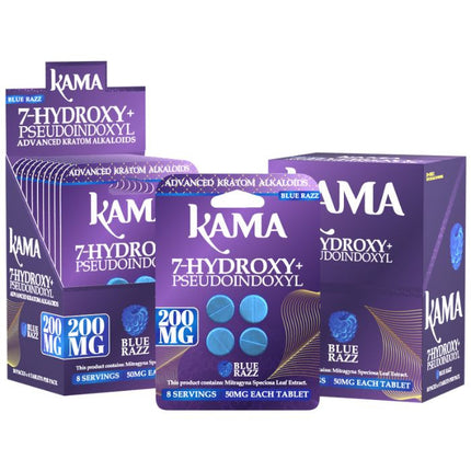 KAMA 7-HYDROXY + PSEUDO KRATOM 200MG PER TAB (4CT PACK) (10CT BOX)