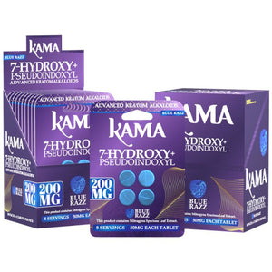 KAMA 7-HYDROXY + PSEUDO KRATOM 200MG PER TAB (4CT PACK) (10CT BOX)
