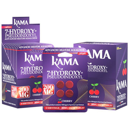 KAMA 7-HYDROXY + PSEUDO KRATOM 200MG PER TAB (4CT PACK) (10CT BOX)