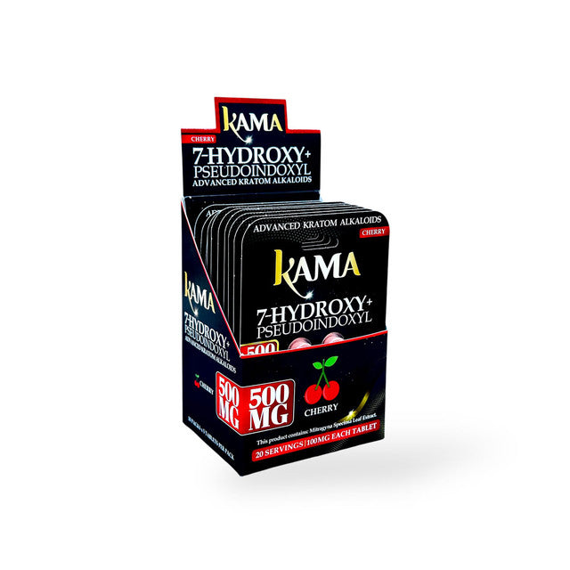 KAMA 7-HYDROXY + PSEUDOINDOXYL 100MG PER TAB (5CT PACK) (10 PACK DISPLAY)