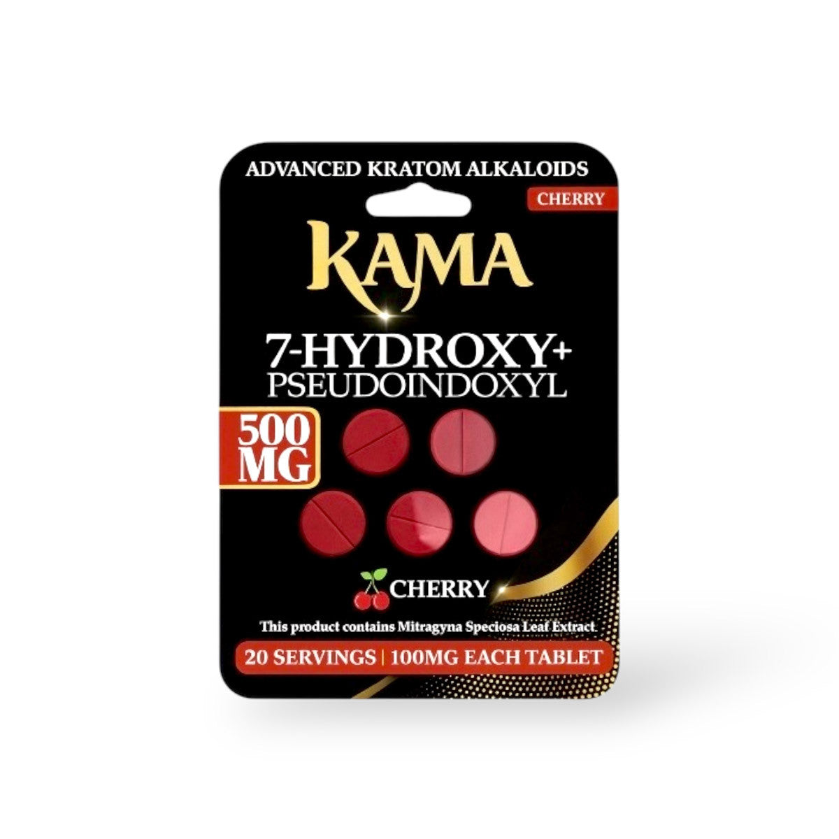KAMA 7-HYDROXY + PSEUDOINDOXYL 100MG PER TAB (5CT PACK) (10 PACK DISPLAY)