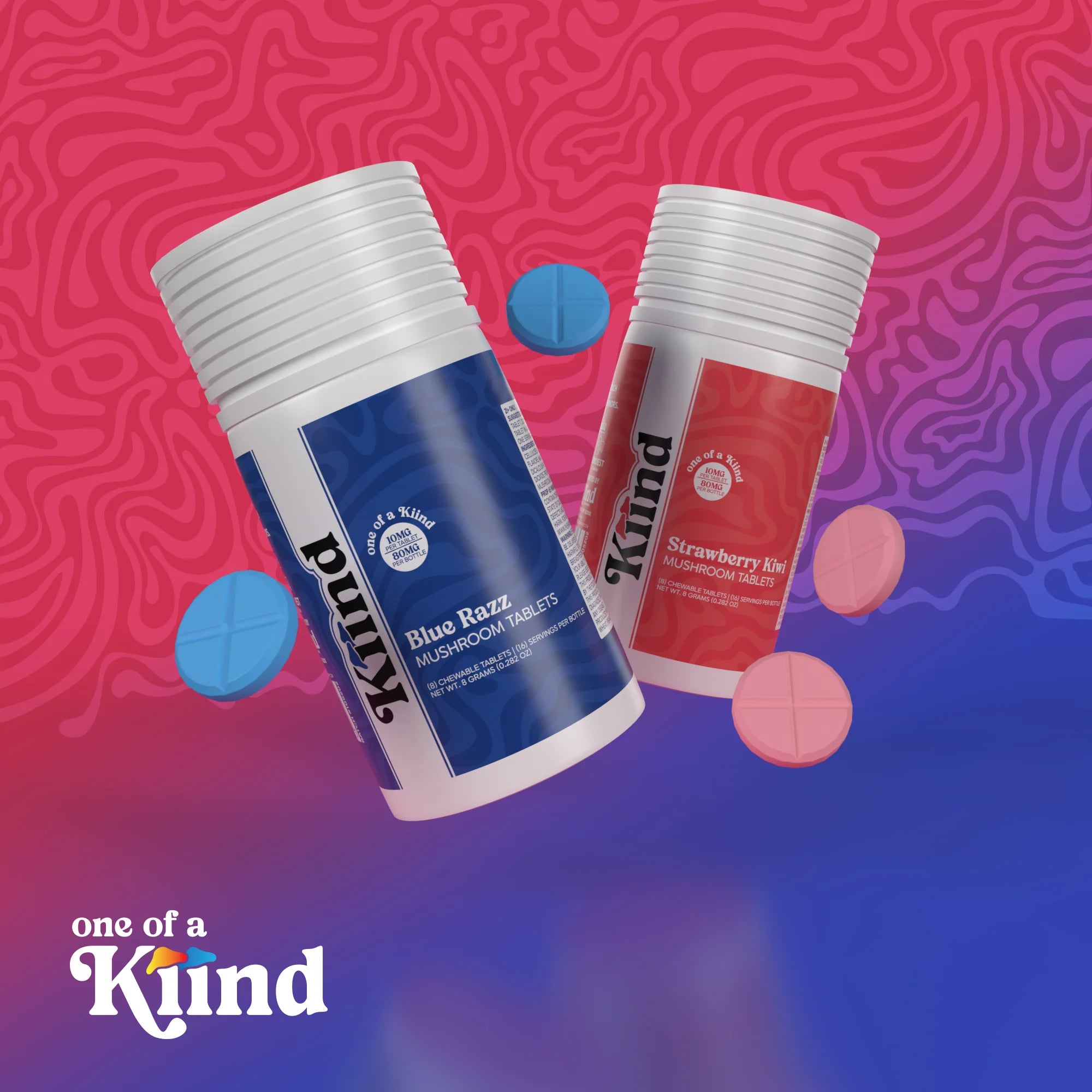 KIIND MUSHROOM TABLETS 10MG PER TAB (8CT BOTTLE)
