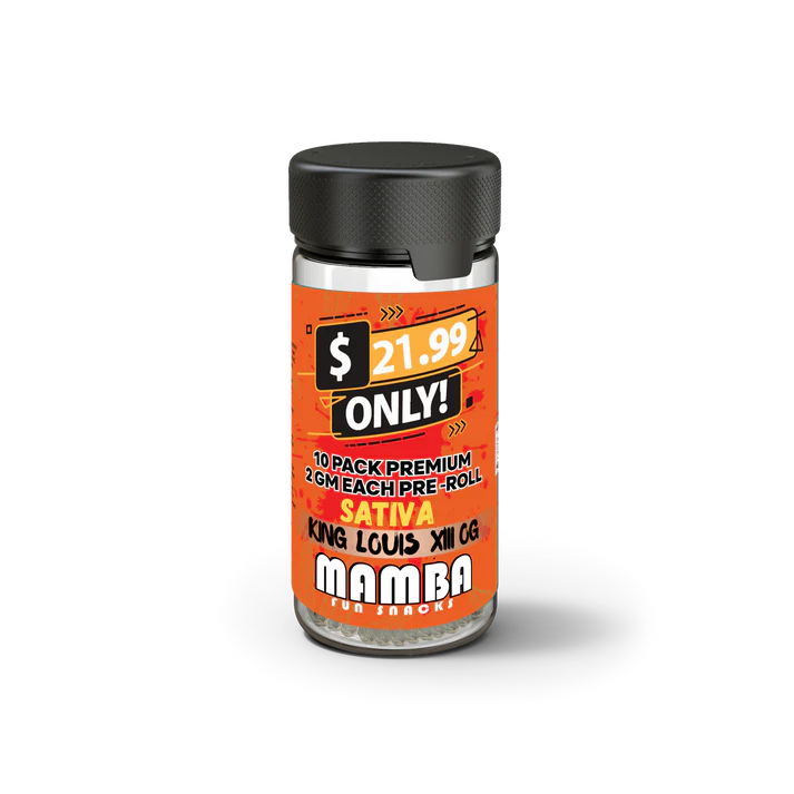 MAMBA $21.99 10 PACK PREMIUM 2 GRAM EACH PRE-ROLLS