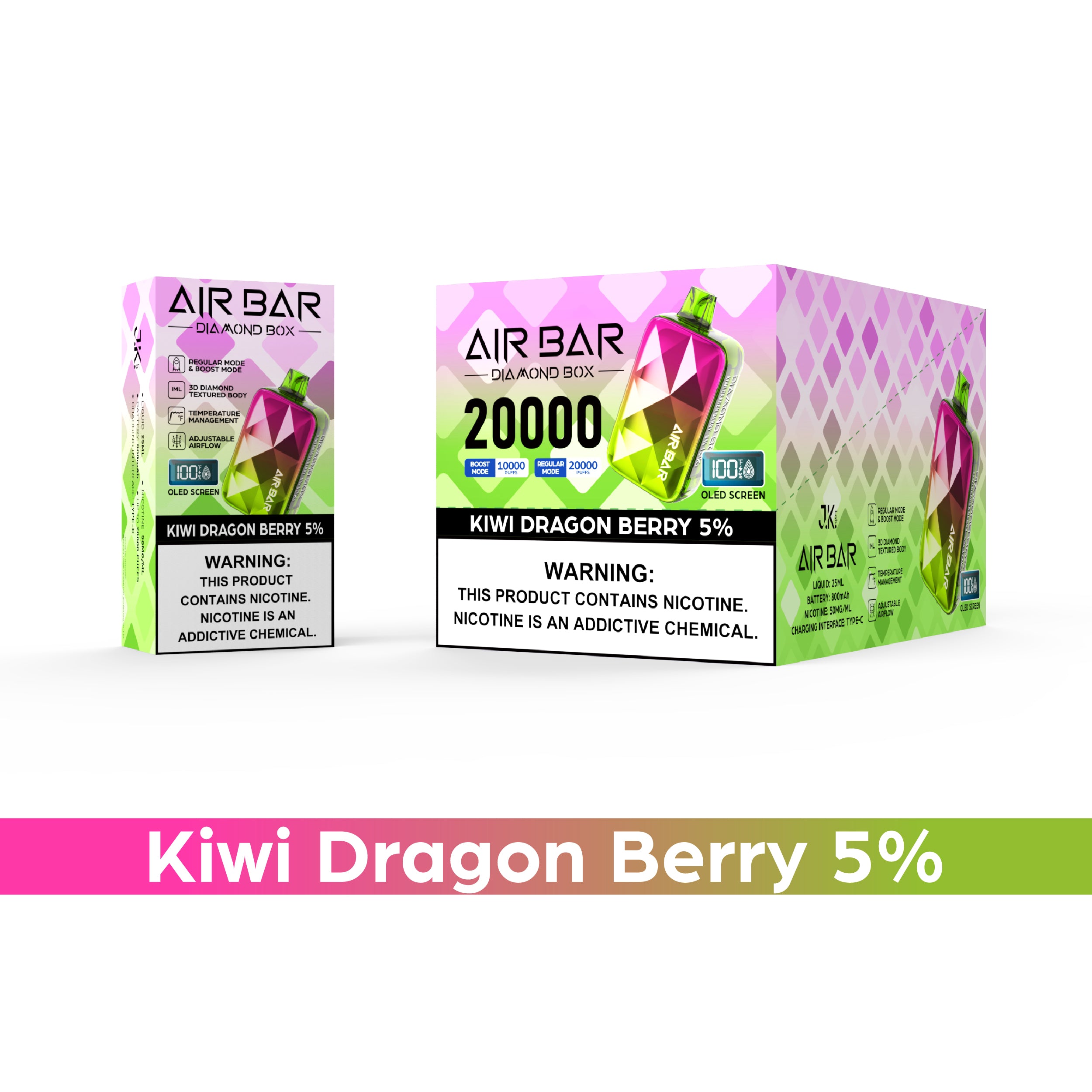 AIR BAR DIAMOND BOX 20000 PUFFS DISPOSABLE (10CT/DISPLAY)