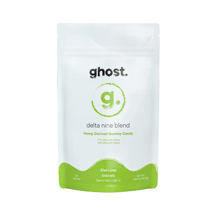 GHOST 50MG D9 BLEND GUMMIES (20CT/BAG, 1000MG/BAG)
