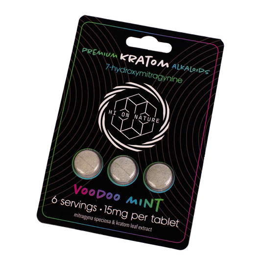 HI ON NATURE 7-HYDROXY KRATOM TABLETS (3CT PACK)