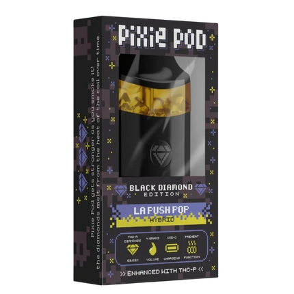 PIXE POD THCA LIVE DIAMOND 4ML DISPOSABLE BLACK EDITION