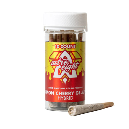 ASTRO 8 THC-A LIQUID DIAMONDS 2G PRE ROLLS 10CT/JAR