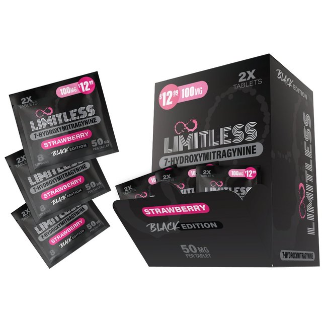 LIMITLESS 7-HYDROXY 50MG TABLETS (40CT/BOX)