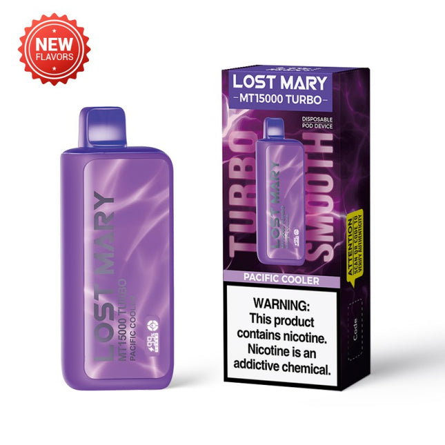 LOST MARY MT15000 TURBO 5% DISPOSABLE 5CT/PACK | PACIFIC COOLER