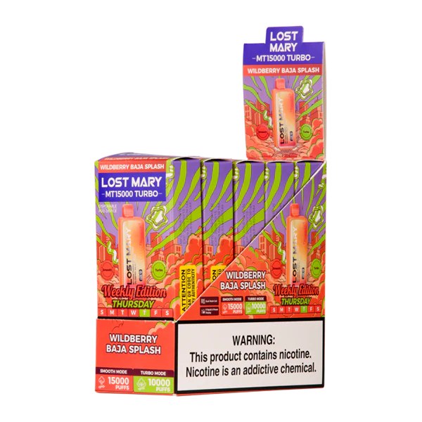 LOST MARY MT15000 TURBO 5% DISPOSABLE 5CT/PACK
