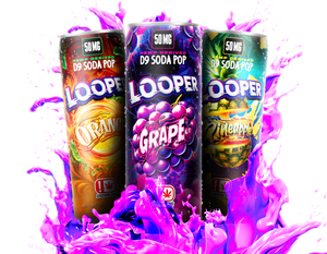 LOOPER HEMP DERIVED D9 50MG SODA POP (4CT / PACK)