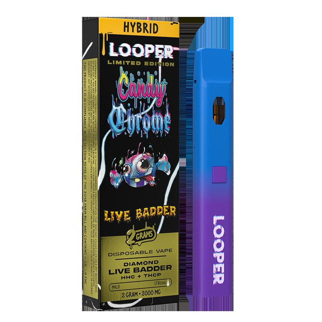 LOOPER LIMITED EDITION LIVE BADDER BLEND 2ML CANDY CHROME (HYBRID) 810110044234