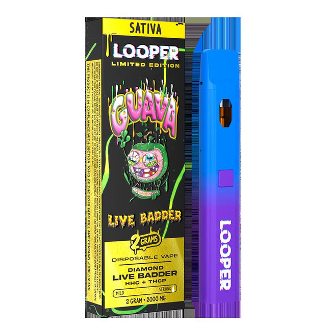LOOPER LIMITED EDITION LIVE BADDER BLEND 2ML GUAVA (SATIVA) 810110043633