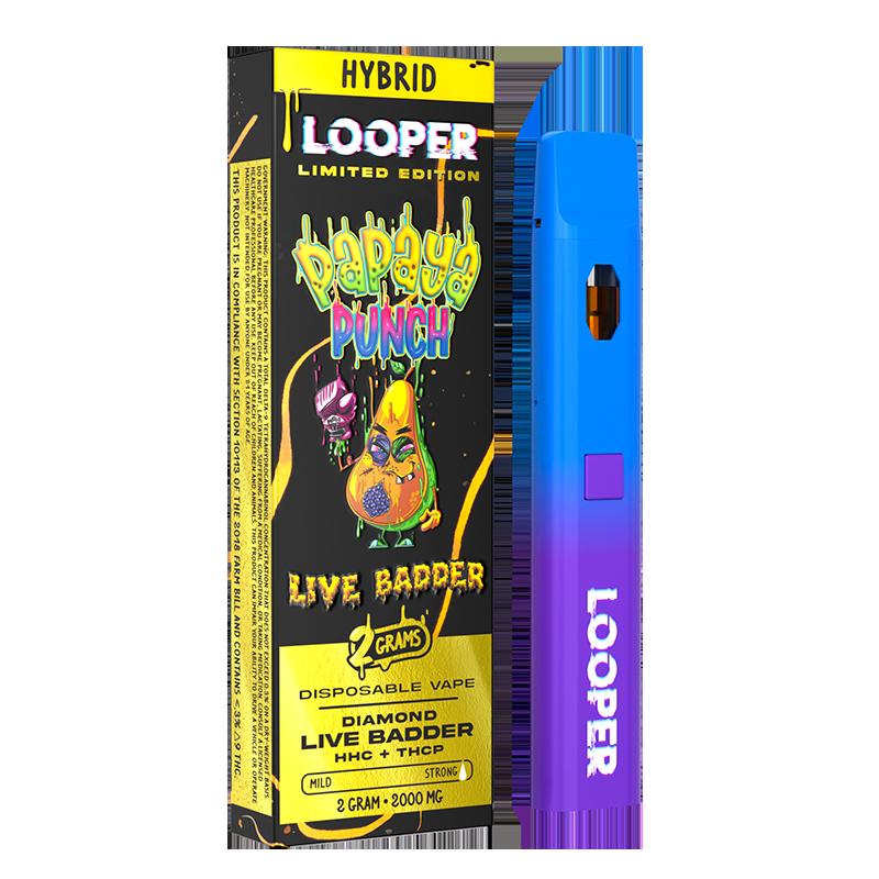 LOOPER LIMITED EDITION LIVE BADDER BLEND 2ML PAPAYA PUNCH (HYBRID) 810110043640