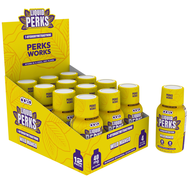 DOZO LIQUID PERKS 7-HYDROXY 30MG SHOTS (12CT BOX)