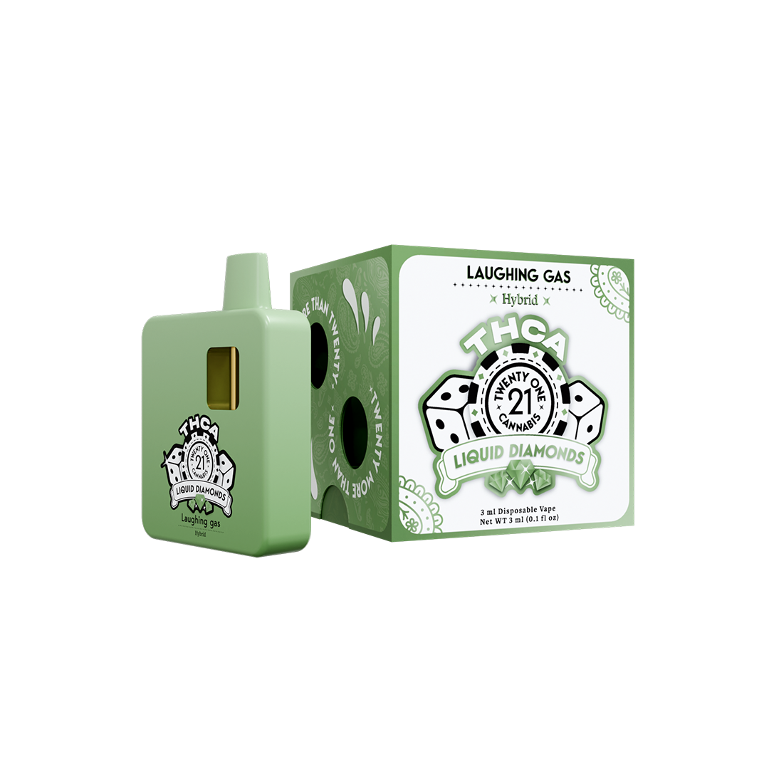 TWENTY ONE CANNBIS THCA LIQUID DIAMONDS 3ML DISPOSABLE