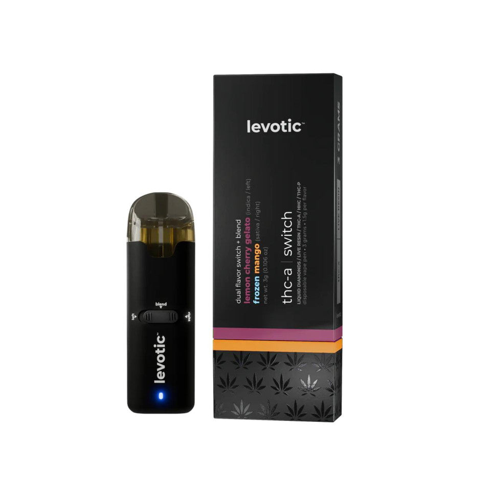 LEVOTIC THC-A DUAL FLAVOR + BLEND MODE 3G DISPOSABLE