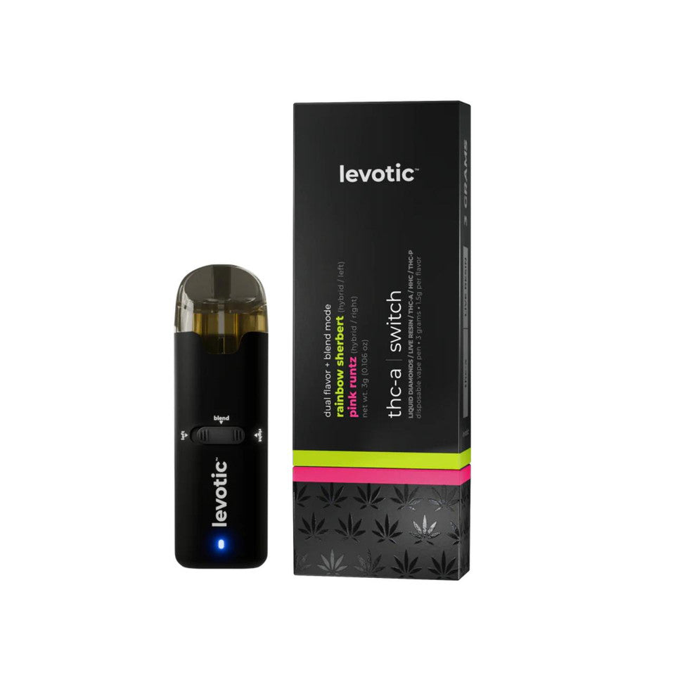 LEVOTIC THC-A DUAL FLAVOR + BLEND MODE 3G DISPOSABLE