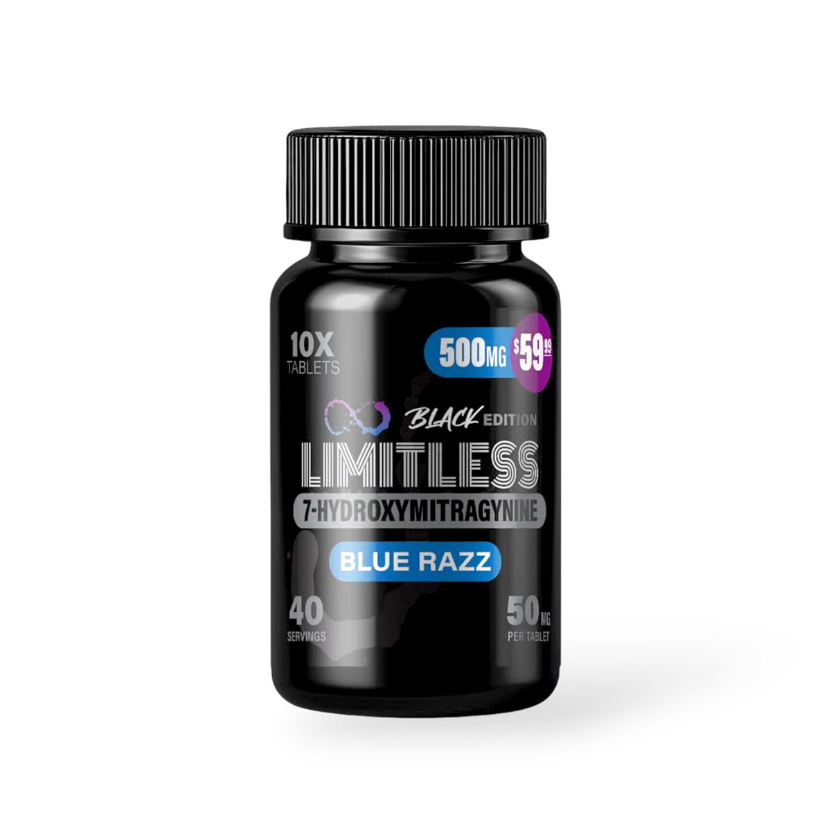 LIMITLESS 7-HYDROXY 50MG TAB 49.99 PRE PRICE (10CT BOTTLE)
