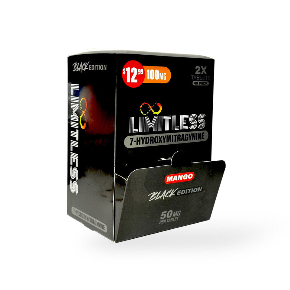 LIMITLESS 7-HYDROXY 100MG PER TAB (2CT / PACK) 40PK/DISPLAY