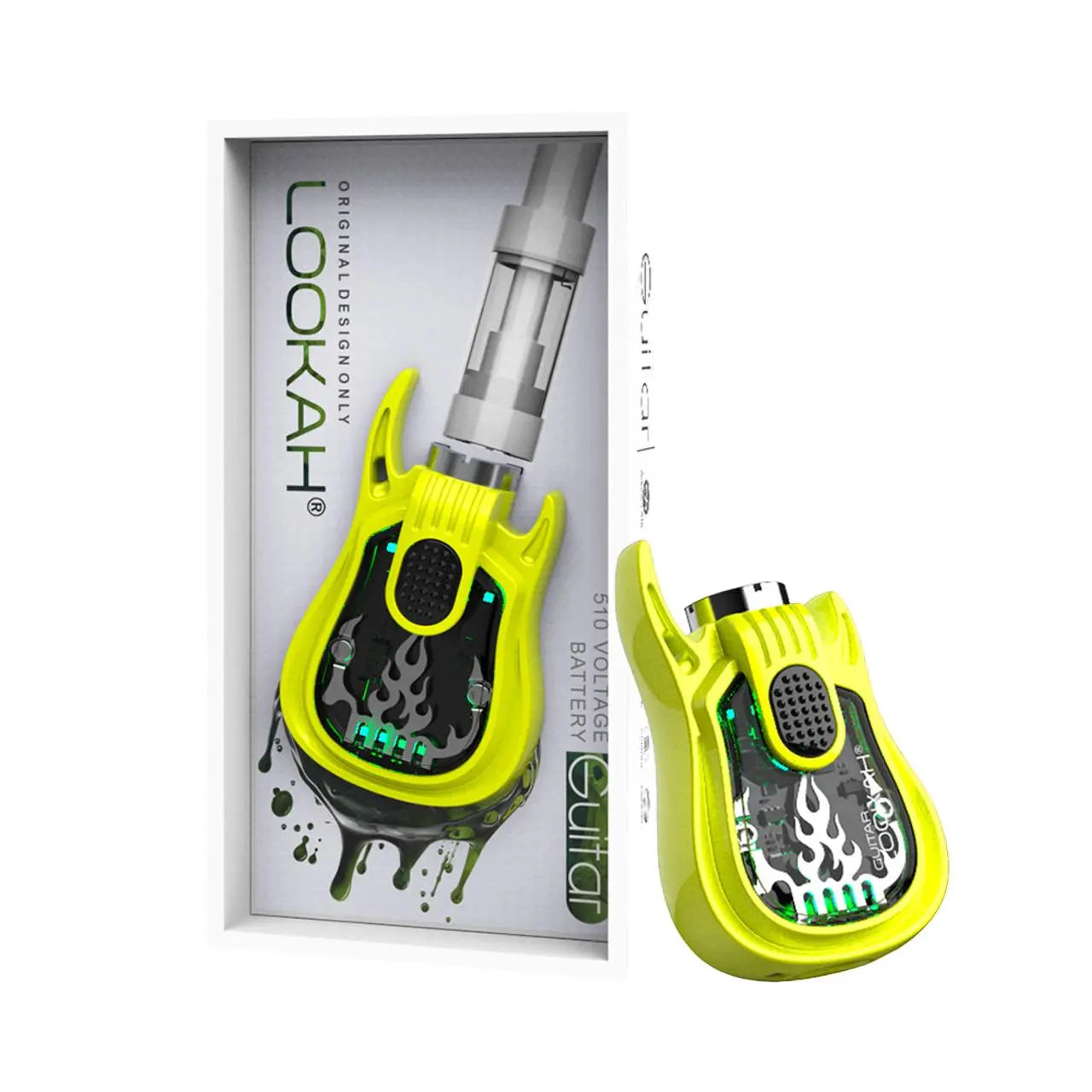 LOOKAH GUITAR DESIGN 350MAH 510 CARTRIDGE PREHEAT VAPE BATTERY