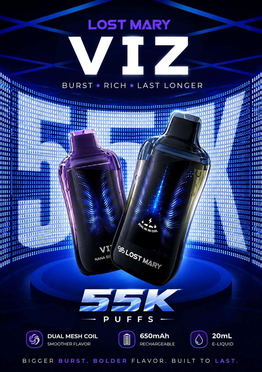 LOST MARY VIZ 5% DISPOSABLE (5CT DISPLAY)
