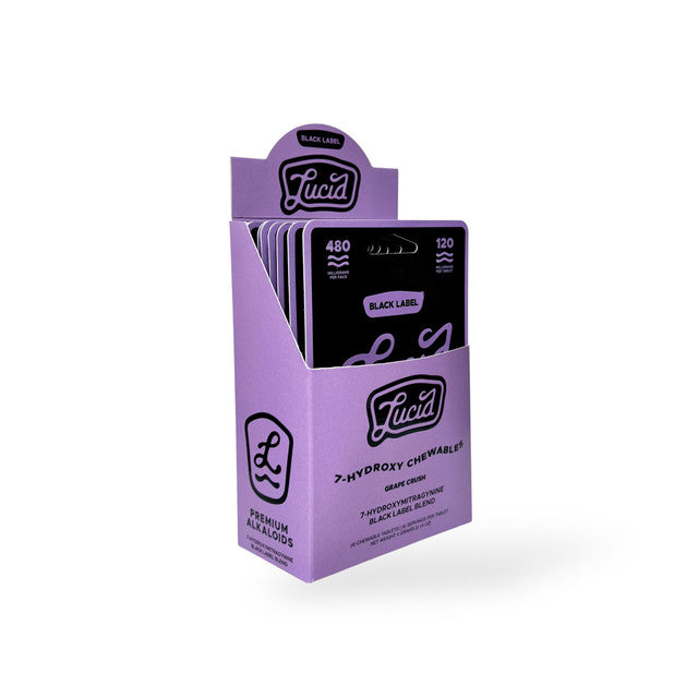 LUCID 7-HYDROXY BLACK LABEL 120MG PER TAB (4CT PACK)