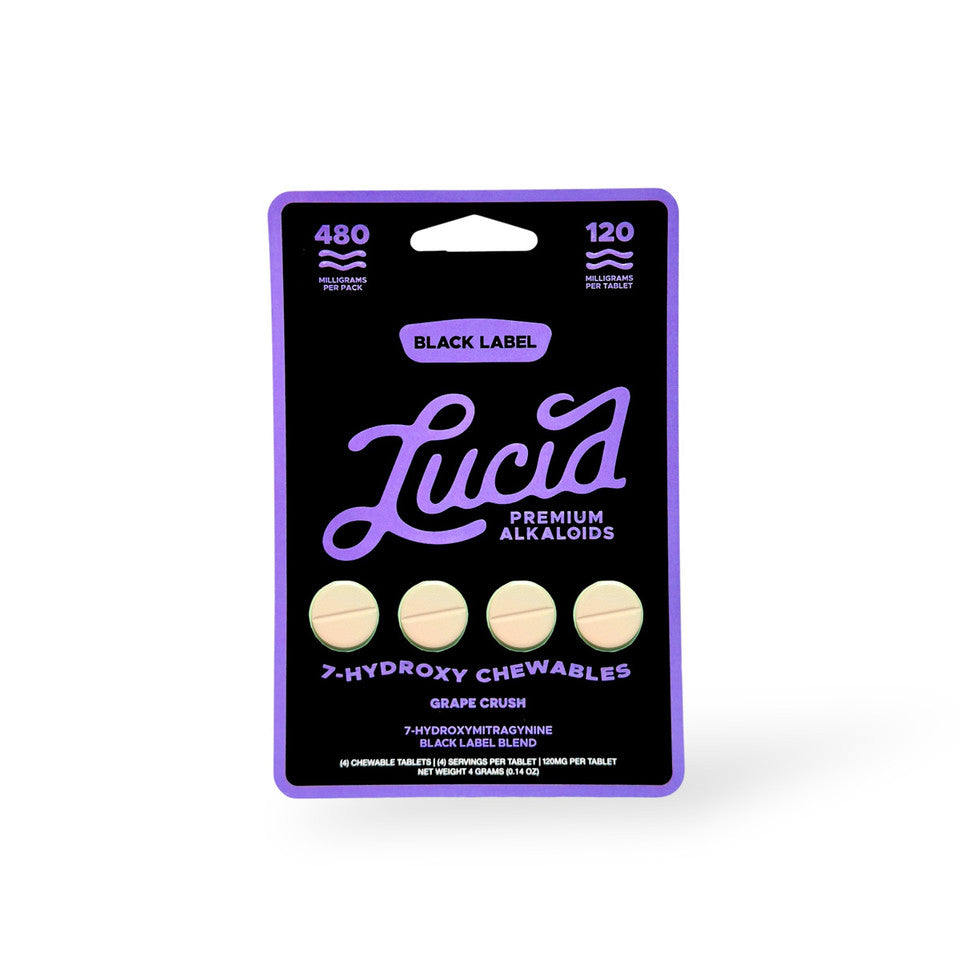 LUCID 7-HYDROXY BLACK LABEL 120MG PER TAB (4CT PACK)