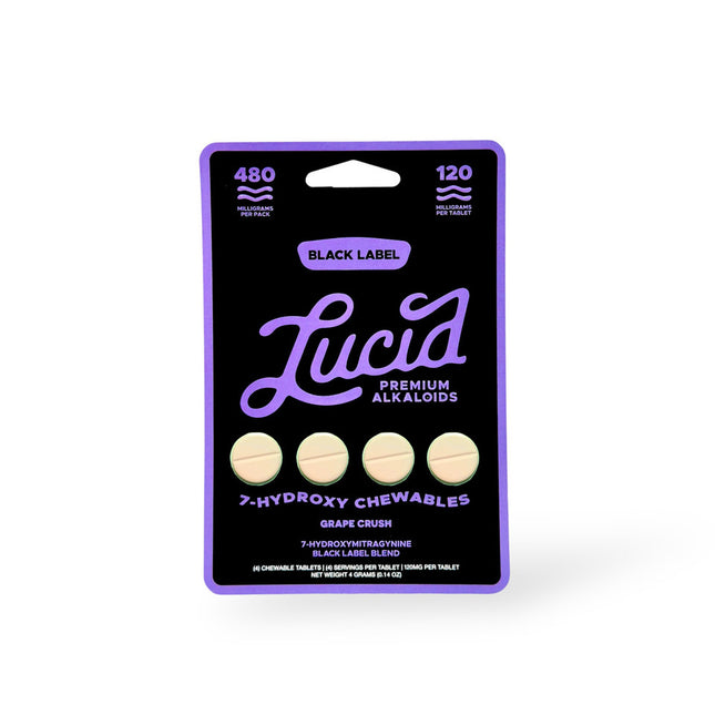 LUCID 7-HYDROXY BLACK LABEL 120MG PER TAB (4CT PACK)